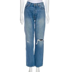 RE/DONE High-Rise Wide Leg Jeans